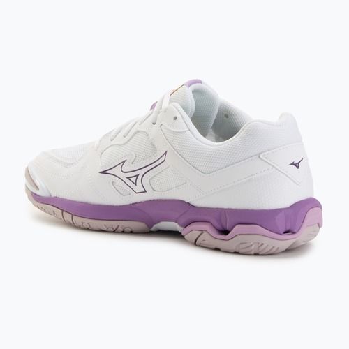 Women's handball shoes Mizuno Wave Phantom 3 white/patrician purple/quince