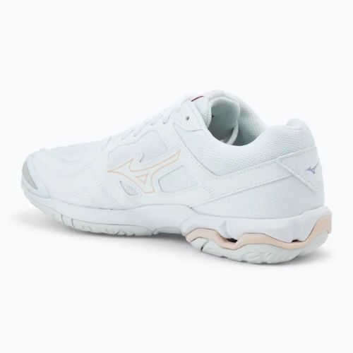 Women's handball shoes Mizuno Wave Phantom 3 white/aleutian/cloud pink