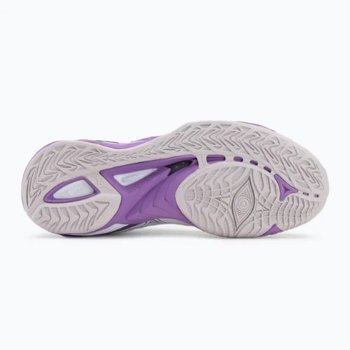 Women's handball shoes Mizuno Wave Mirage 5 white/patrician purple/quince