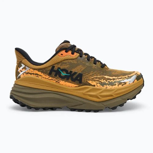 HOKA Stinson 7 honey/antique olive men's running shoes