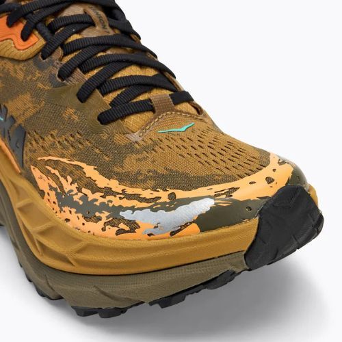 HOKA Stinson 7 honey/antique olive men's running shoes