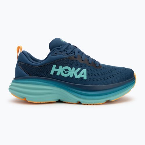 Men's HOKA Bondi 8 midnight/shoreline running shoes
