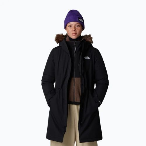 Women's down coat The North Face Zaneck Parka black/black