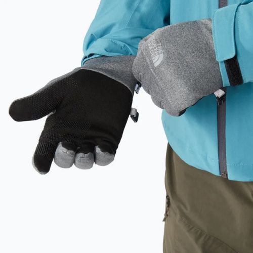 Men's trekking gloves The North Face Etip Recycled medium grey heather