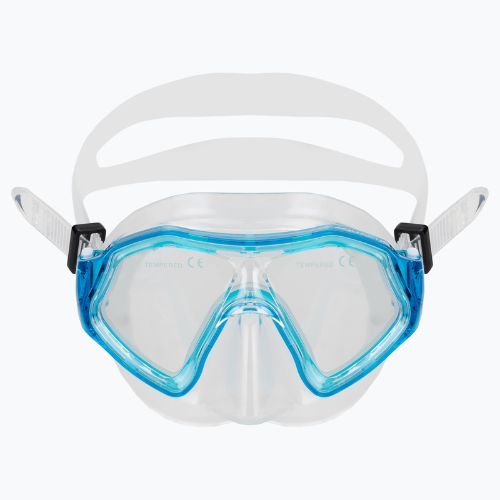 AQUASTIC Shelly children's snorkel kit mask + snorkel light blue