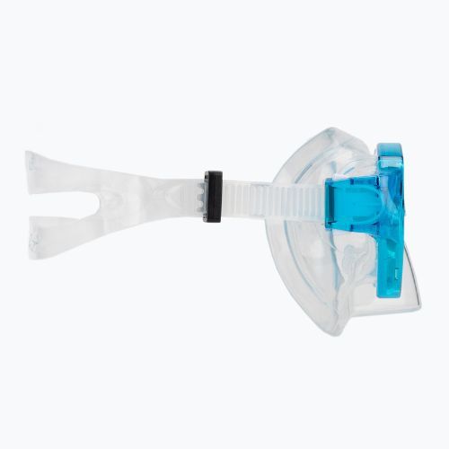 AQUASTIC Shelly children's snorkel kit mask + snorkel light blue