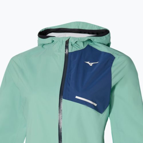 Women's running jacket Mizuno Waterproof 20K ER dusty jade