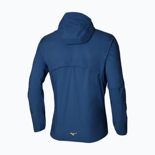 Men's Mizuno Waterproof 20K ER estate blue running jacket