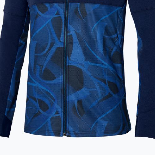Men's Mizuno Paris Athlete Hybrid Warm Up jacket navy blue