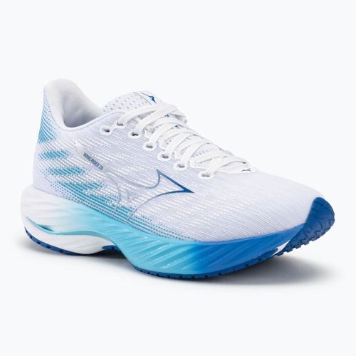 Women's running shoes Mizuno Wave Rider 28 white/mugen blue/river blue