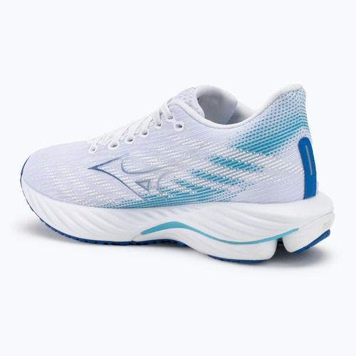 Women's running shoes Mizuno Wave Rider 28 white/mugen blue/river blue