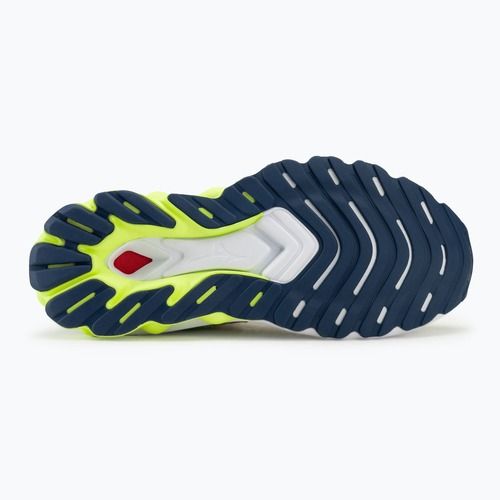 Women's running shoes Mizuno Wave Skyrise 5 pristine/vibrant orange/mizuno neo lime