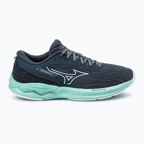 Women's running shoes Mizuno Wave Revolt 3 india ink/neo silver/dusty jade green