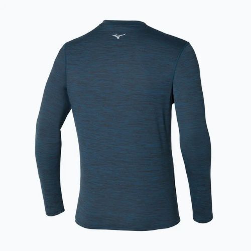 Men's Mizuno Impulse Core Half Zip blue wing teal running longsleeve