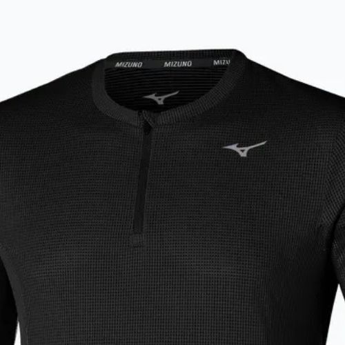 Men's running longsleeve Mizuno Dryaeroflow Half Zip black