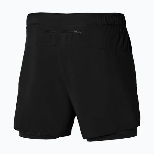 Men's Mizuno Core 5.5" 2IN1 running shorts black