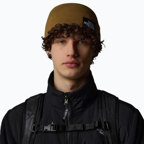 The North Face Dock Worker Recycled utility brown winter cap
