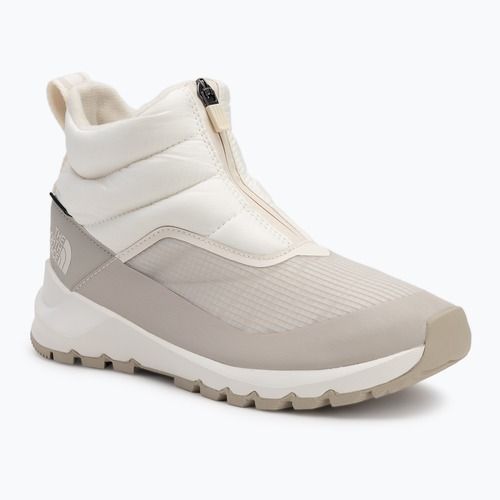 The North Face women's Thermoball Progressive Zip II Wp gardenia white / silvergrey snow boots