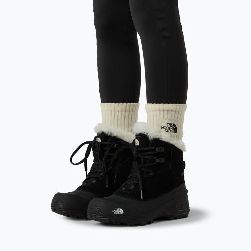 The North Face Shellista V Lace WP children's snow boots black/black