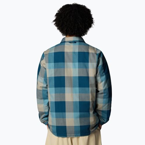 Men's insulated jacket The North Face Afterburner Insulated Flannel midnight petrol