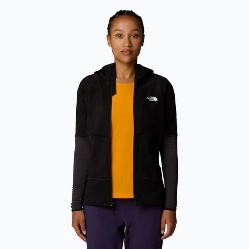 The North Face women's Stormgap Powergrid sweatshirt black/ asphalt grey