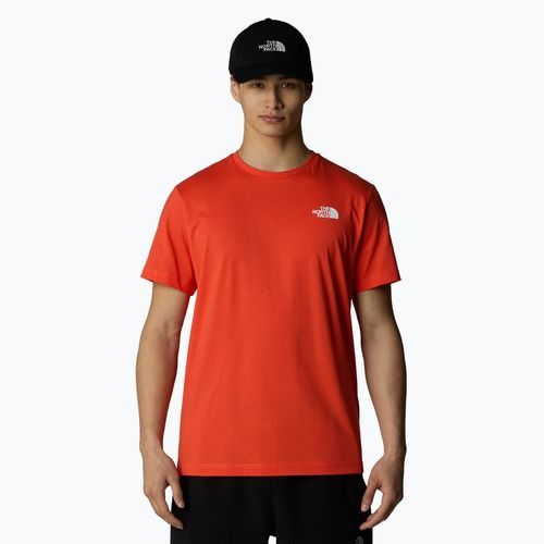 Men's The North Face Box Nse t-shirt crimson orange/black