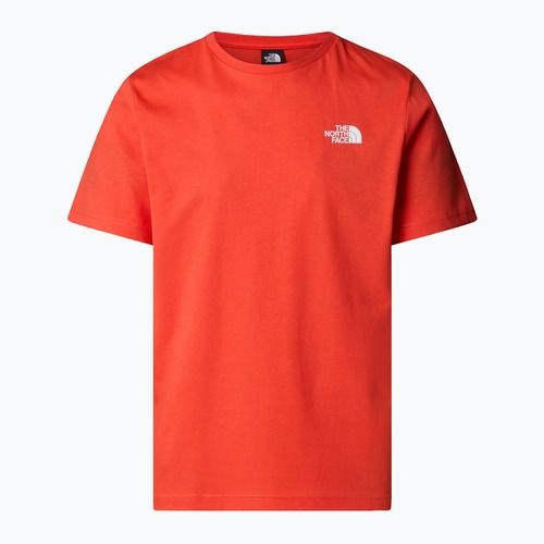 Men's The North Face Box Nse t-shirt crimson orange/black
