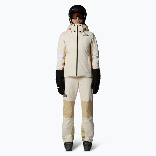 Women's ski jacket The North Face Lenado white dune/gravel/khaki
