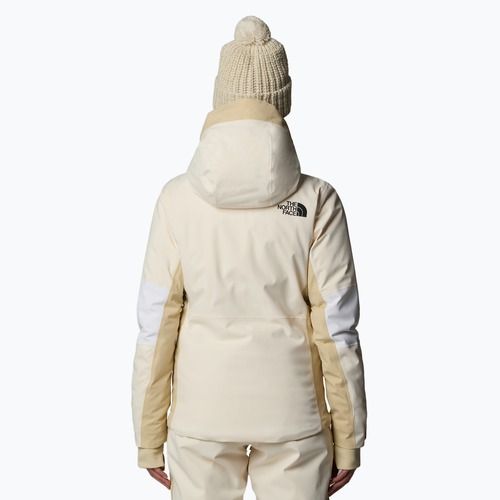 Women's ski jacket The North Face Lenado white dune/gravel/khaki