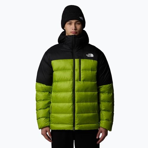 Men's down jacket The North Face Kalix Down Hoodie meadow grass/black