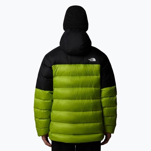 Men's down jacket The North Face Kalix Down Hoodie meadow grass/black