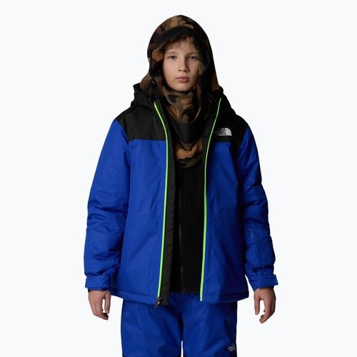 The North Face Freedom Insulated blue children's ski jacket