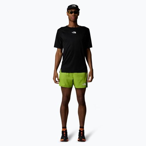 Men's The North Face Breeze 5" meadow grass/oak green running shorts