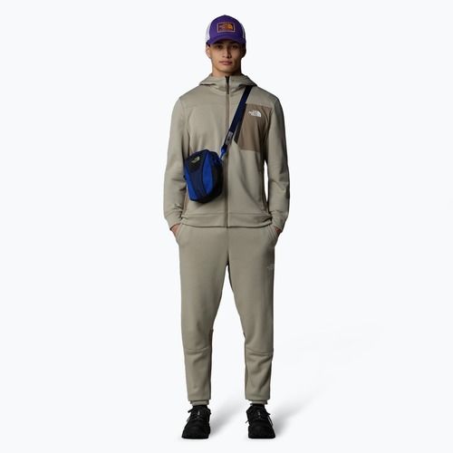 Men's The North Face Mountain Athletics Full Zip Fleece sweatshirt clay grey/ cavern grey