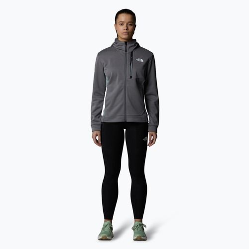 Women's The North Face Mountain Athletics FZ Fleece smoked pearl/ monument grey sweatshirt