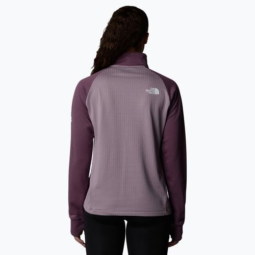 Women's The North Face Mountain Athletics Fleece 1/4 Zip midnight mauve/purple chalk sweatshirt