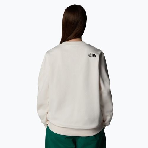 The North Face women's Drew Peak Crew white dune sweatshirt