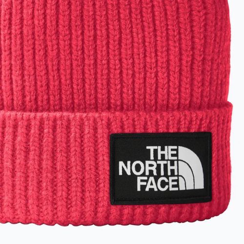Children's trekking cap The North Face TnF Box Logo Cuffed radiant poppy