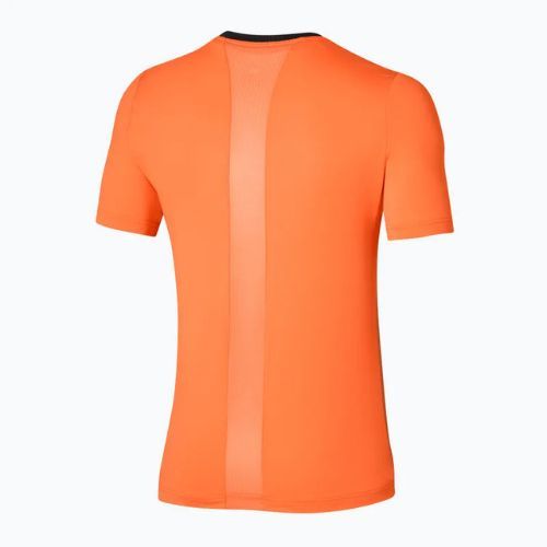 Men's tennis shirt Mizuno Release Shadow Tee vibrant orange