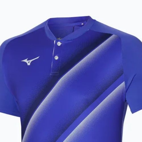 Men's tennis polo shirt Mizuno Shadow violet blue