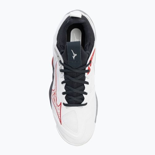 Men's volleyball shoes Mizuno Wave Momentum 3 white/salsa/black