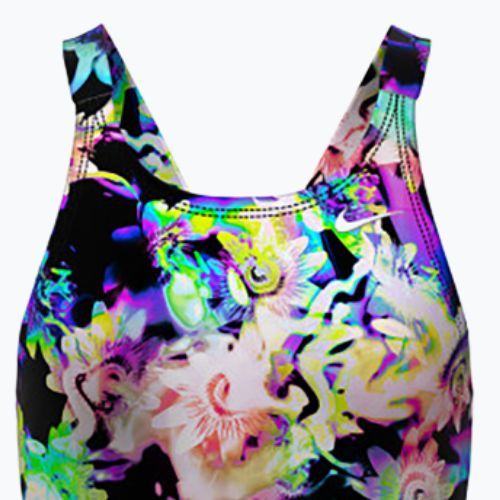 Nike Hydrastrong Multi Print Fastback rainbow children's one-piece swimsuit