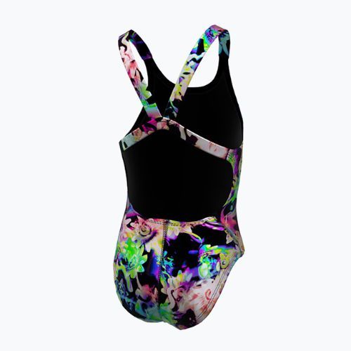 Nike Hydrastrong Multi Print Fastback rainbow children's one-piece swimsuit