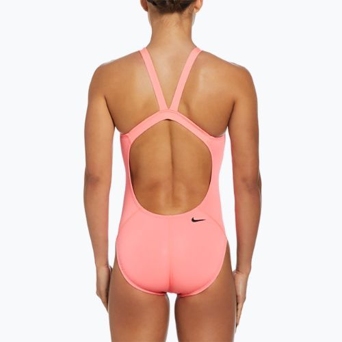 Women's one-piece swimsuit Nike Hydrastrong 3D Swoosh Fastback hot punch