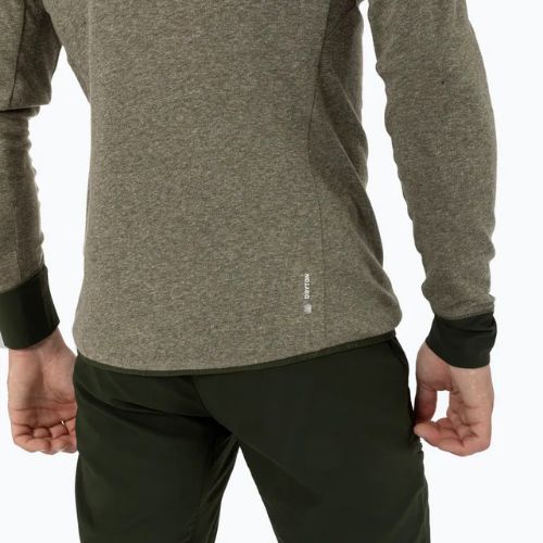 Men's trekking sweatshirt Salewa Puez 2 Dry Hood FZ dark olive melange