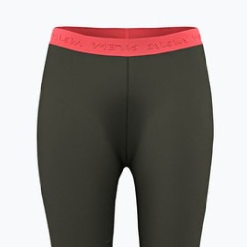 Women's Salewa Cristallo Warm AMR 3/4 thermal trousers dark olive