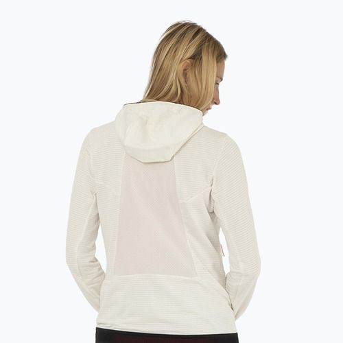 Women's trekking sweatshirt Salewa Pedroc PL Hooded white