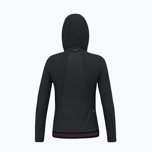 Women's trekking sweatshirt Salewa Pedroc PL Hooded black out