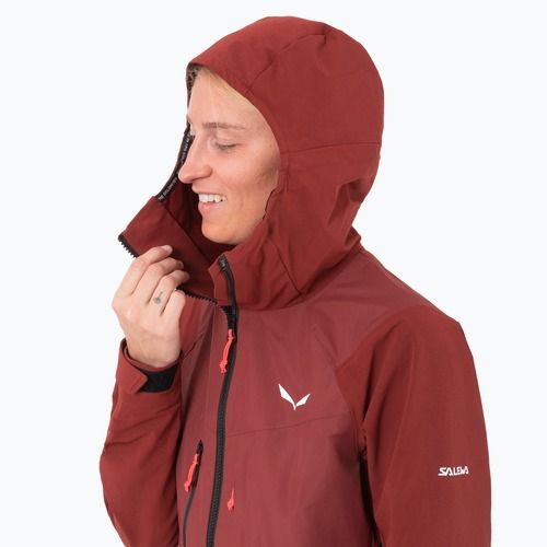 Salewa women's softshell jacket Sella DST Hyb syrah