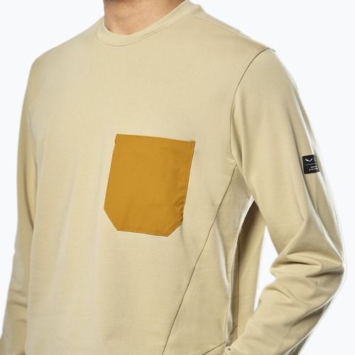 Men's Salewa Fanes Dry Pullover sweatshirt quicksand